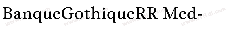 BanqueGothiqueRR Med字体转换